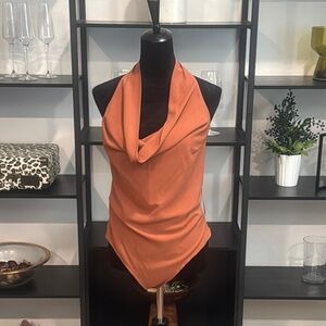 Astr Terracotta Halter Top